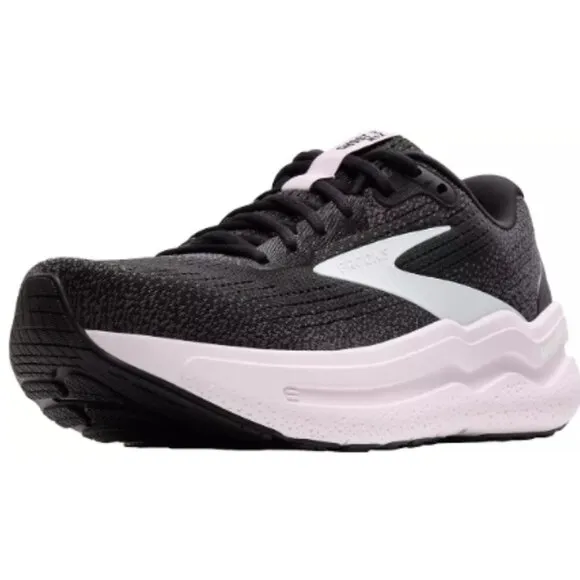 🏃‍♀️ Brooks Women's Ghost Max 2 Running Shoes - Black/White/Purple 🏃‍♀️