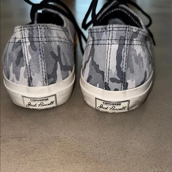 😎 Converse x Jack Purcell Men's Gray Camouflage Sneakers