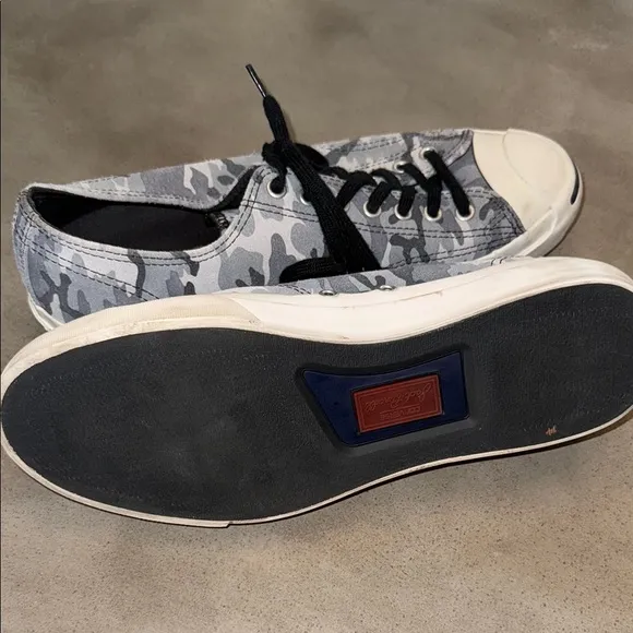 😎 Converse x Jack Purcell Men's Gray Camouflage Sneakers