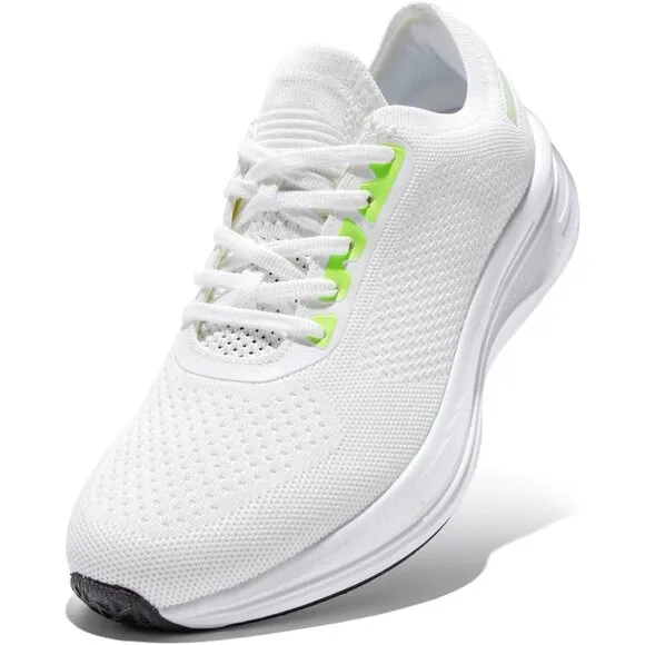 🆕 Men White Athletic Sneakers Walking Gym Comfortable Tennis Road Training Shoe