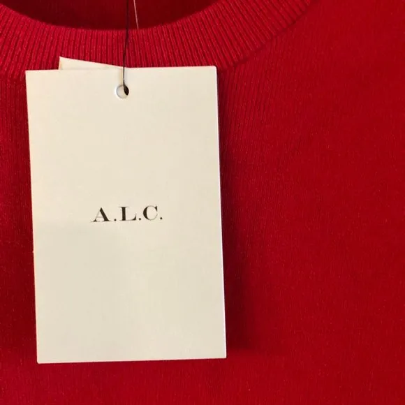 🥰 NWT A.L.C. knit modern red dress