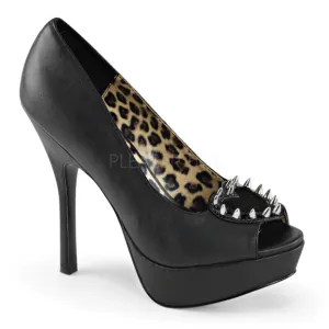 ❤️ Spike Heart Peep Toe High Heel Shoes