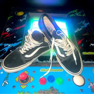 🛹 VANS• Old Skool Classic Shoes• Black / White, Size 13| EUR 47