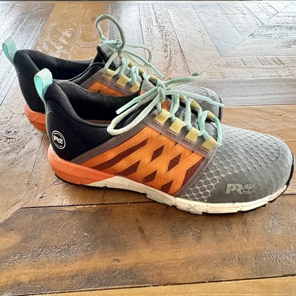 $125 TIMBERLAND PRO Composite Safety Toe Work Sneakers Anti-Fatigue Shoes SZ W8