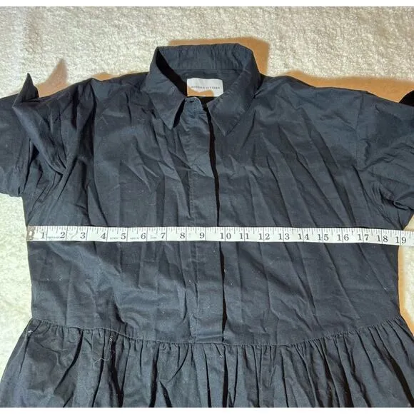 $160 Modern Citizen Black Delia Tiered Maxi Dress‎ Size M