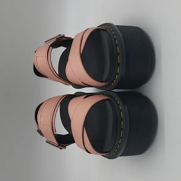 228- Dr. Martens Soft Air Platform Sandals Pink Size 9 NWT