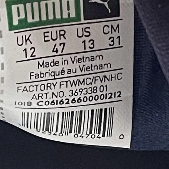 [369338-01] Puma Men's Trailfox Trainers-Peacoat/Taos Taupe Size US13/EU47 EUC