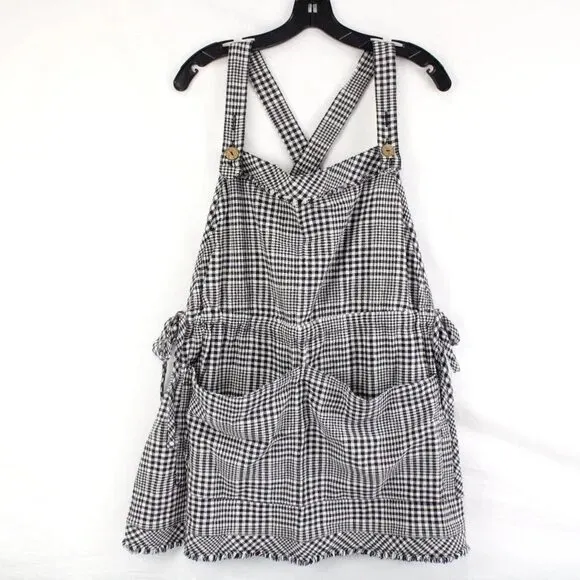 630. FREE PEOPLE Chrissie Mini Skirtall dress in Black combo Sz M NWOT $148