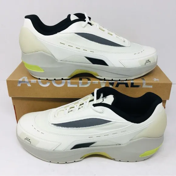 A-COLD-WALL Men's White and Gray Sneakers with Modern Athletic Design