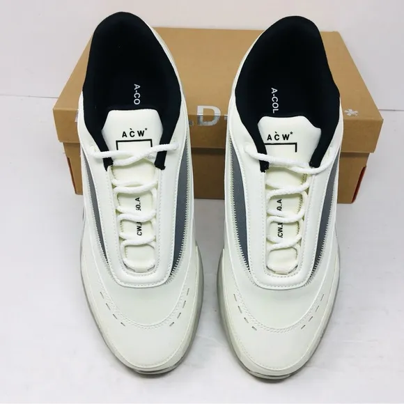 A-COLD-WALL Men's White and Gray Sneakers with Modern Athletic Design