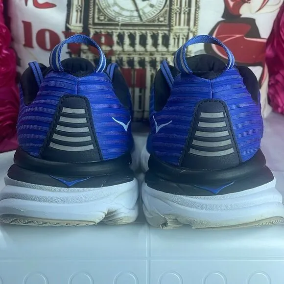(A) Hoka One One Bondi 6‎ Men's Running Shoes, Size 9 2E, Blue