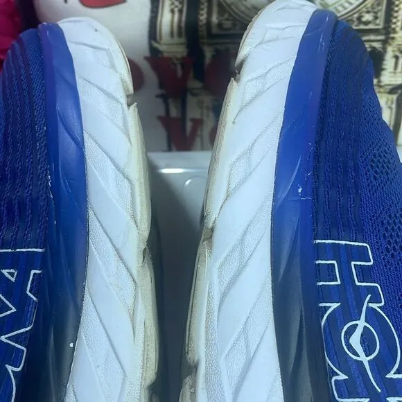 (A) Hoka One One Bondi 6‎ Men's Running Shoes, Size 9 2E, Blue
