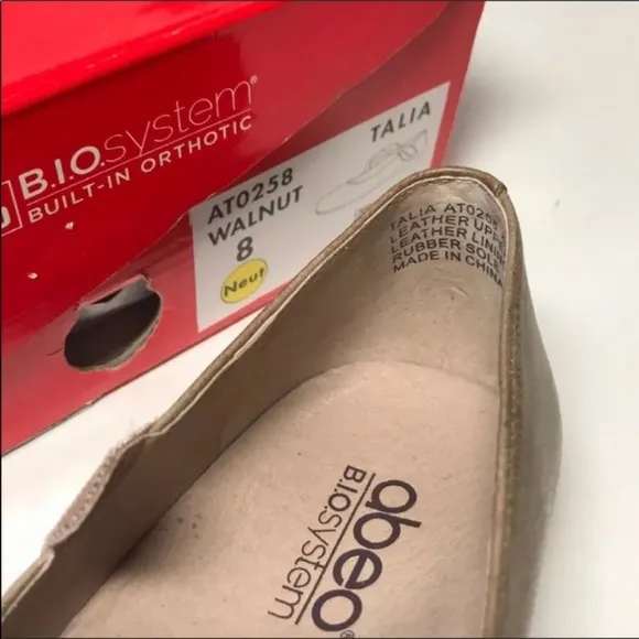 Abeo Bio System Leather Talia Mary Jane Shoes SZ 8