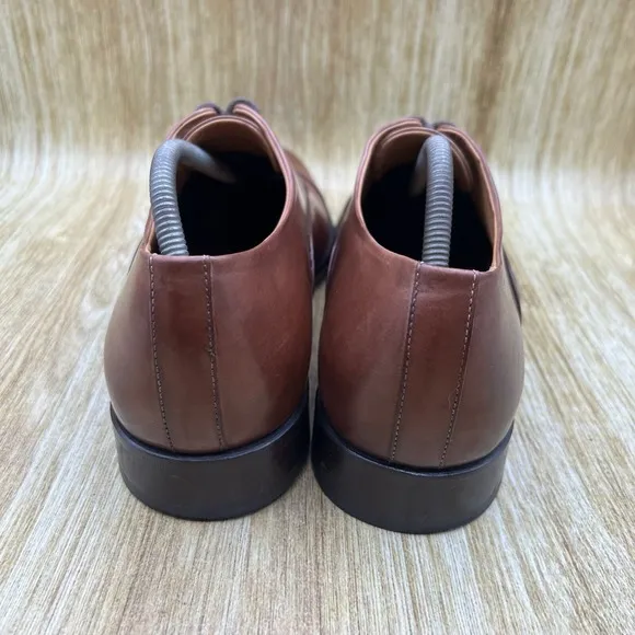 Ace Marks Dress Shoes Men's Size 10.5 D Brown Cap Toe Oxford Derby Classic