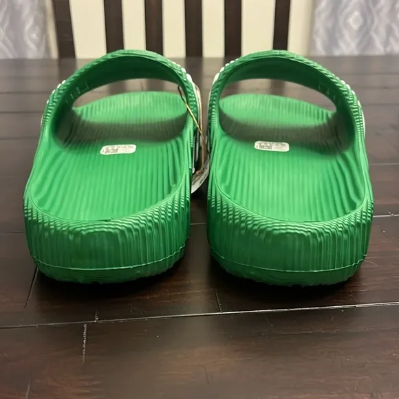 Adidas Adilette 22 Slides Sandals Shoes green white IG9260 new Mens Size 10