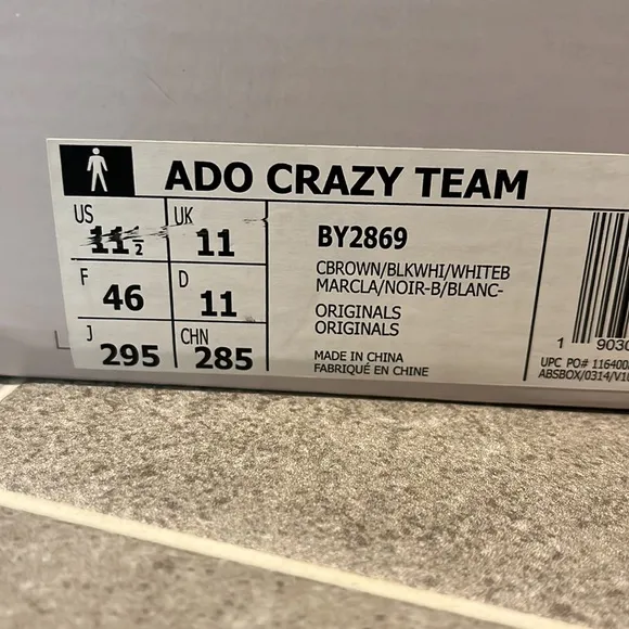 Adidas Ado Crazy Team Basketball Shoes Sneakers new BY2869 Mens Size 11.5