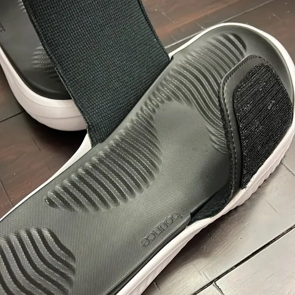 Adidas Alphabounce 2.0 Slides Sandals Shoes new GY9415 black white Mens Size 10
