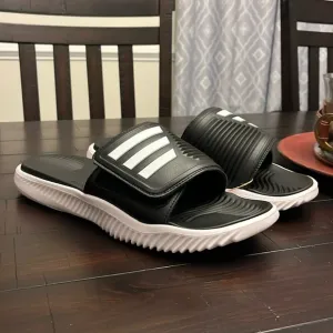 Adidas Alphabounce 2.0 Slides Sandals Shoes new GY9415 black white Mens Size 10