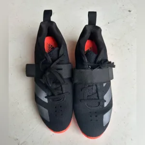 Adidas Black Athletic Shoes with Velcro Straps