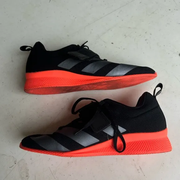Adidas Black Athletic Shoes with Velcro Straps