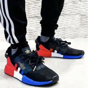 Adidas Black Red Athletic Shoes NMD Design
