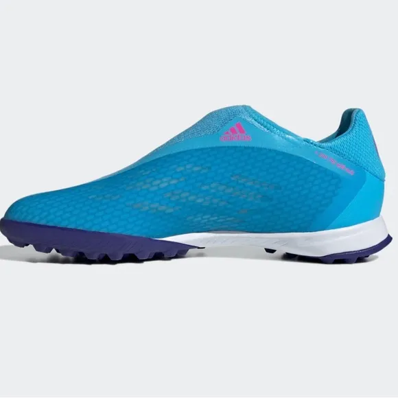 Adidas Blue and Pink Soccer Shoes