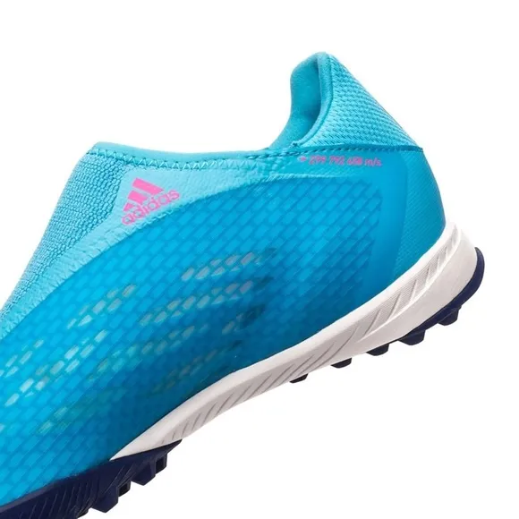 Adidas Blue and Pink Soccer Shoes