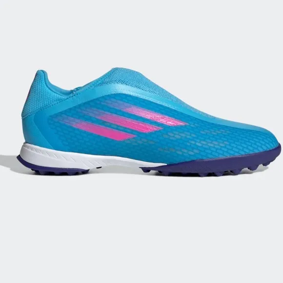Adidas Blue and Pink Soccer Shoes
