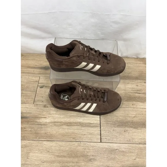 Adidas Campus Sneakers Suede Leather Casual Walking Shoes Brown Mens Size