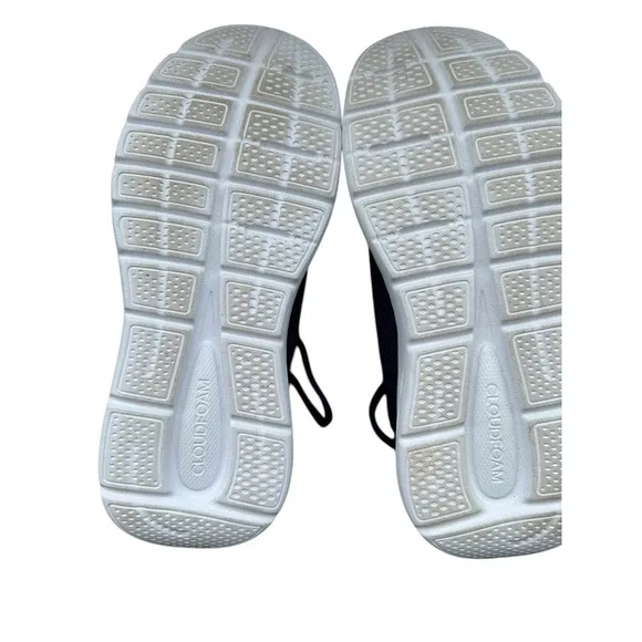 Adidas Cloudfoam Comfort Running Shoes Men's 9 Navy Blue White Mesh Lightweight