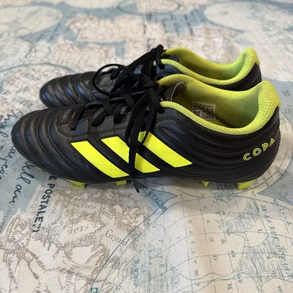 Adidas Copa 19.4 FG BB8091 Men's Soccer Cleats Futbol Shoes Black Yellow 7.5
