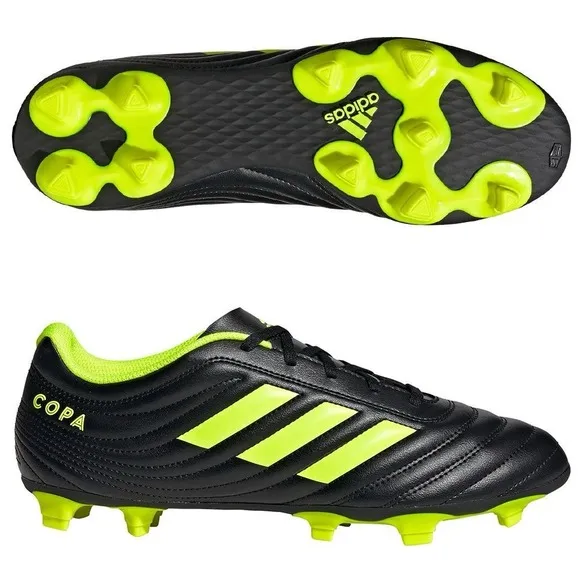 Adidas Copa 19.4 FG BB8091 Men's Soccer Cleats Futbol Shoes Black Yellow 7.5