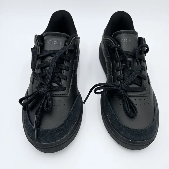 Adidas COURTBLOCK J Black/Black Sneakers Big Kids ID6502.  #A5