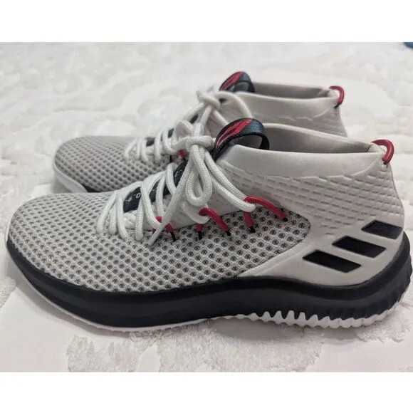 Adidas Dame 4 Rip City YKWTII Men's Basketball Shoes Size 9.5 White Red PreOwned