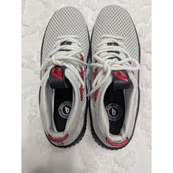 Adidas Dame 4 Rip City YKWTII Men's Basketball Shoes Size 9.5 White Red PreOwned