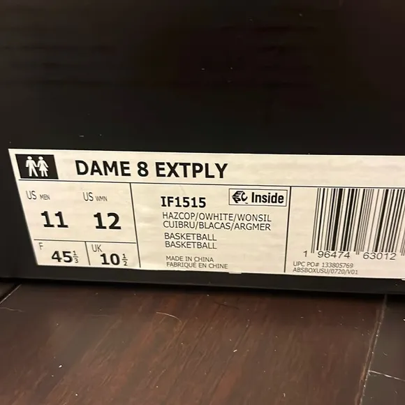Adidas Dame 8 Extply Basketball Shoes Sneakers new IF1515 Men’s Size 11