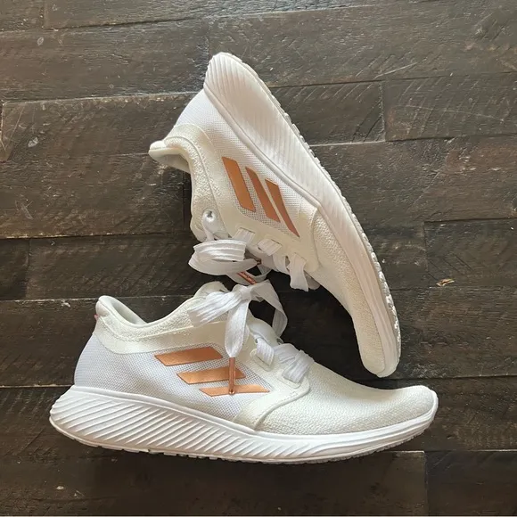 Adidas Edge Lux 3 in white rose gold pink