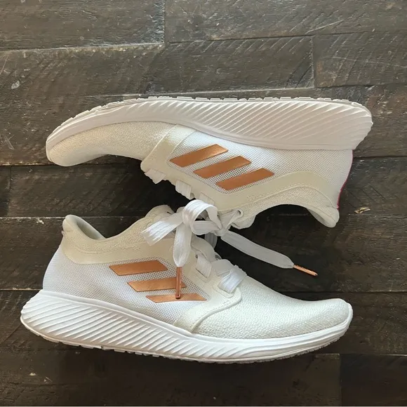 Adidas Edge Lux 3 in white rose gold pink