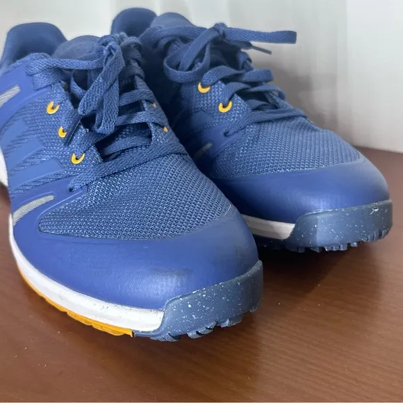 adidas EQT Primegreen Spikeless Golf Shoes - Crew Blue/Crew Yellow