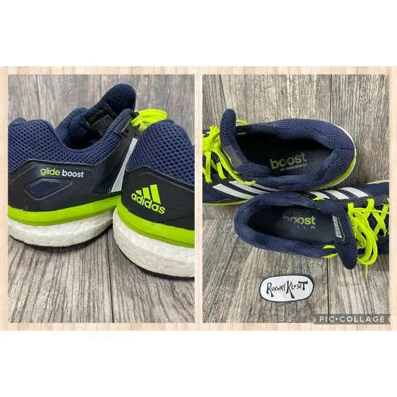 ADIDAS GLIDE BOOST SUPERNOVA Blue Mens Running Shoes Sneakers size 10