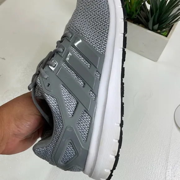 Adidas Gray Athletic Shoes with Lightweight Mesh Design
