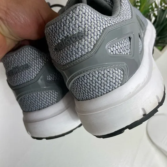 Adidas Gray Athletic Shoes with Lightweight Mesh Design