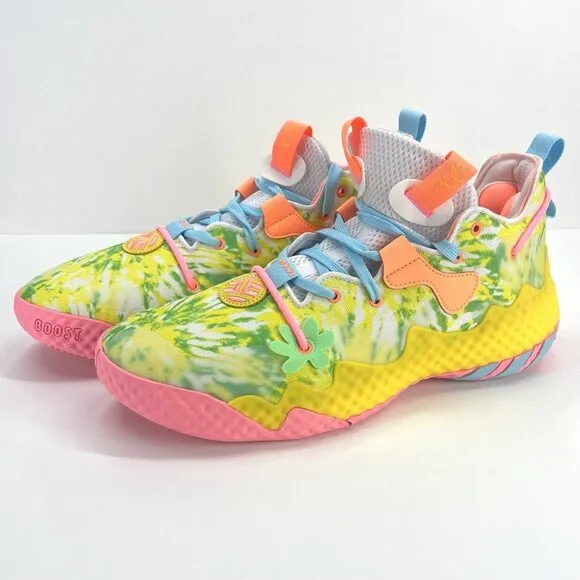 Adidas Harden Vol 6 Multicolor  Tie Dye  Basketball Shoes Men's Sz 9 HQ6096