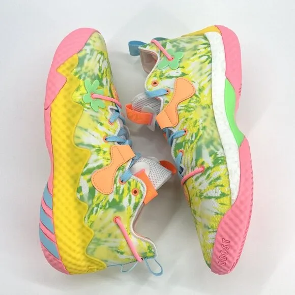 Adidas Harden Vol 6 Multicolor  Tie Dye  Basketball Shoes Men's Sz 9 HQ6096
