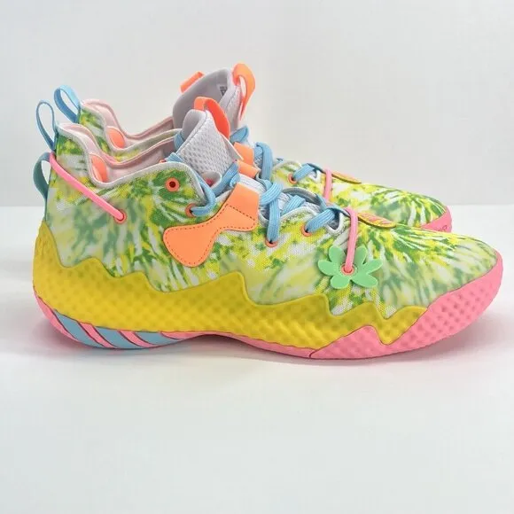 Adidas Harden Vol 6 Multicolor  Tie Dye  Basketball Shoes Men's Sz 9 HQ6096