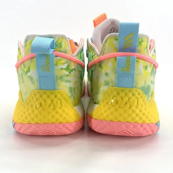 Adidas Harden Vol 6 Multicolor  Tie Dye  Basketball Shoes Men's Sz 9 HQ6096