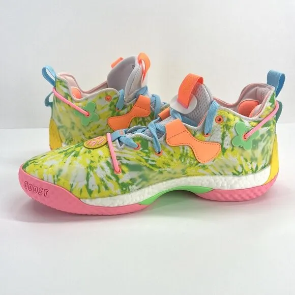 Adidas Harden Vol 6 Multicolor  Tie Dye  Basketball Shoes Men's Sz 9 HQ6096