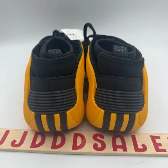 Adidas Harden Vol. 8 Basketball Shoes Black Yellow IG6589 Men's Size 12 NWT