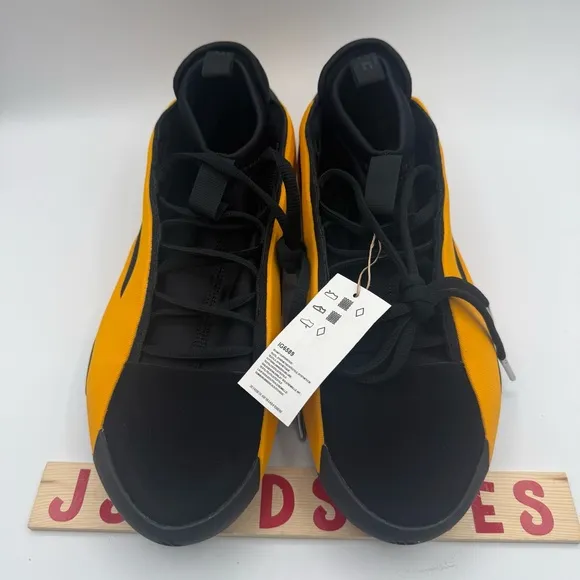 Adidas Harden Vol. 8 Basketball Shoes Black Yellow IG6589 Men's Size 12 NWT