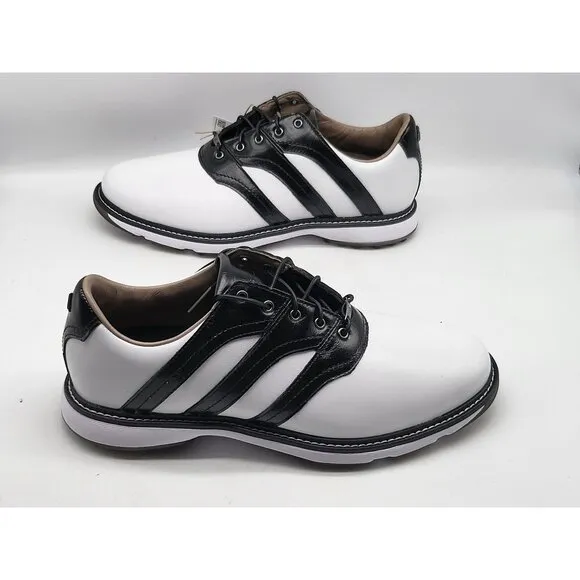 Adidas MC Z-Traxion Golf Shoes Mens Size 9.5 White &amp; Black IF2714